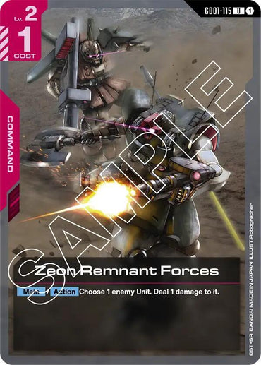 Zeon Remnant Forces [Newtype Rising]