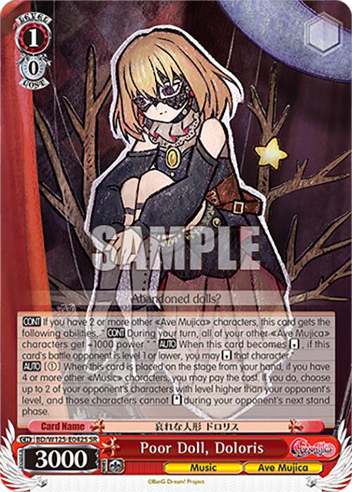 Poor Doll, Doloris (BD/W125-E042S SR) [MyGO!!!!! x Ave Mujica]