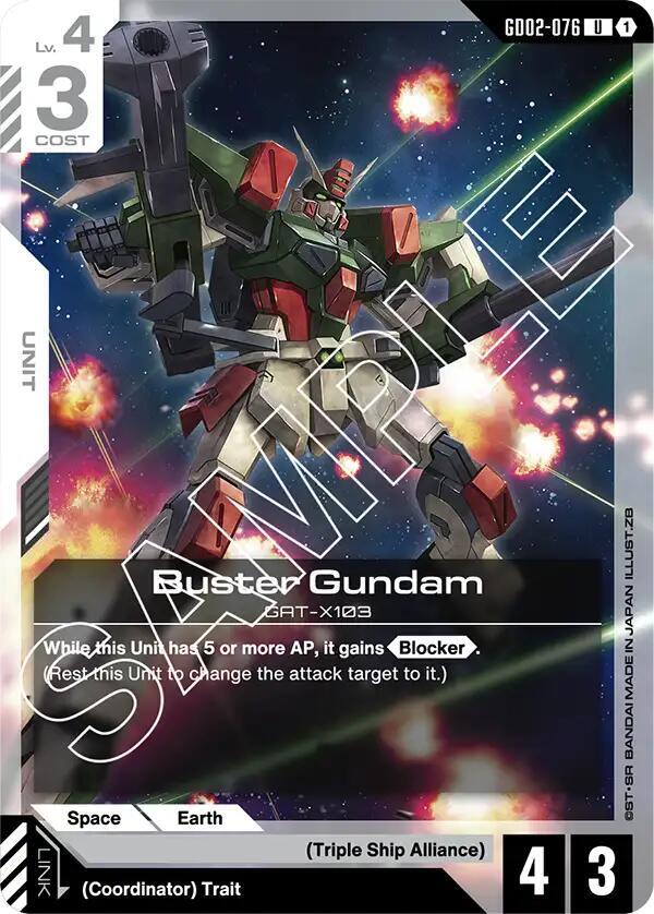 Buster Gundam [Dual Impact (GD02)]