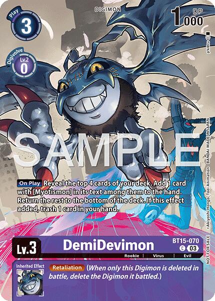 DemiDevimon [BT15-070] (Sinister Order Legend Pack) [Sinister Order]