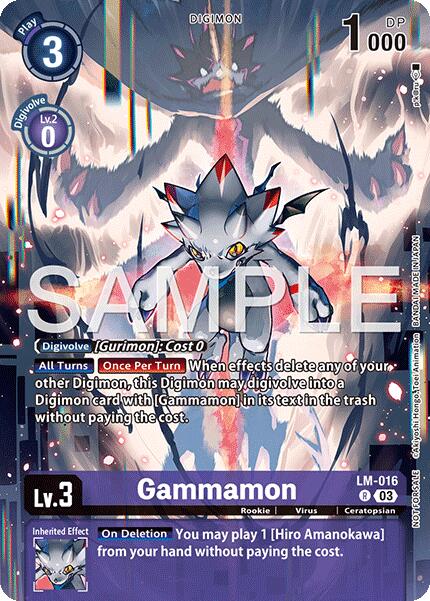 Gammamon [LM-016] (Sinister Order Legend Pack) [Sinister Order]