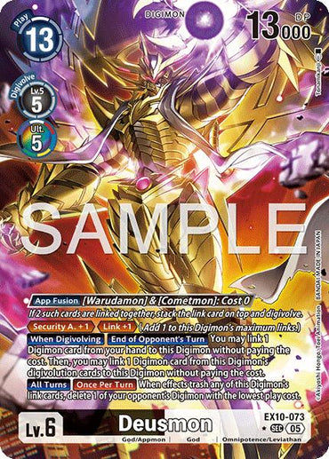 Deusmon [EX10-073] (Alternate Art) [Sinister Order]