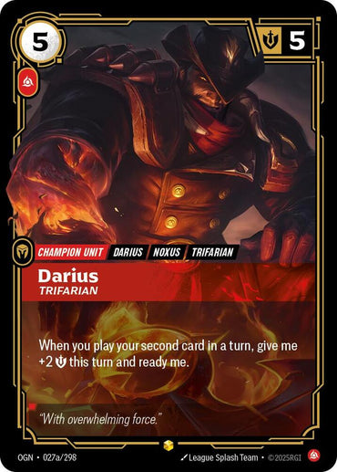 Darius - Trifarian (Alternate Art) [Origins]