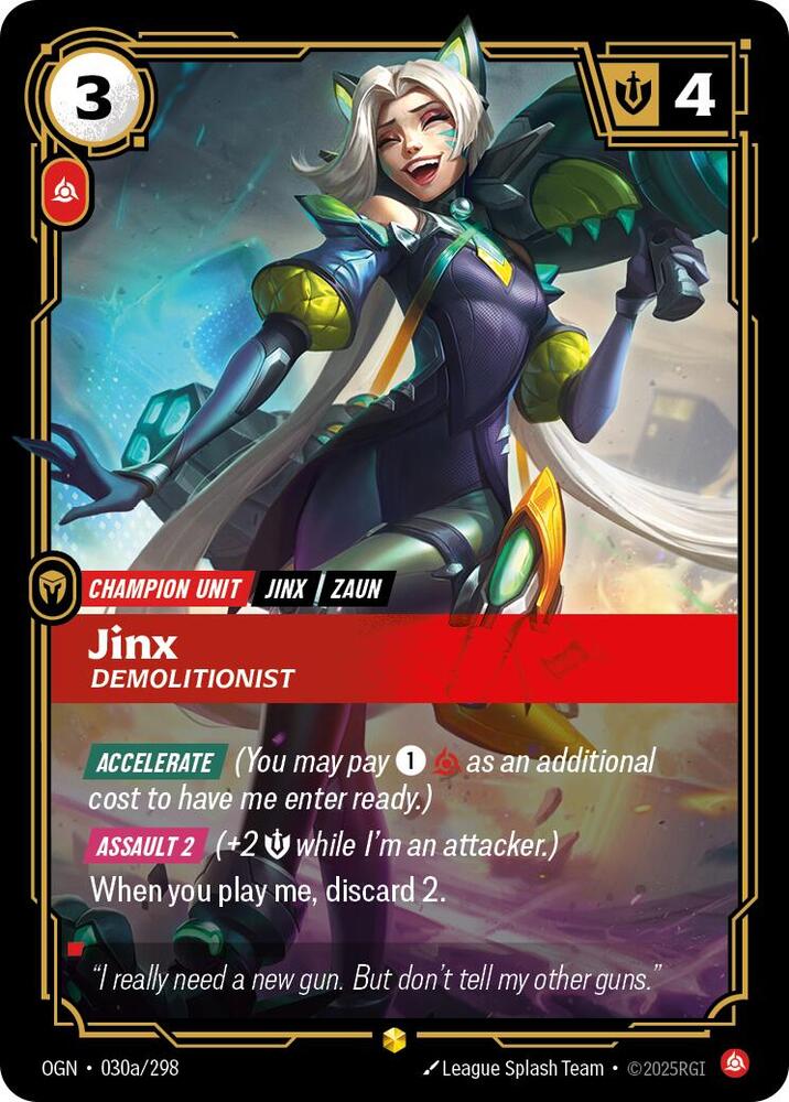Jinx - Demolitionist (Alternate Art) [Origins]