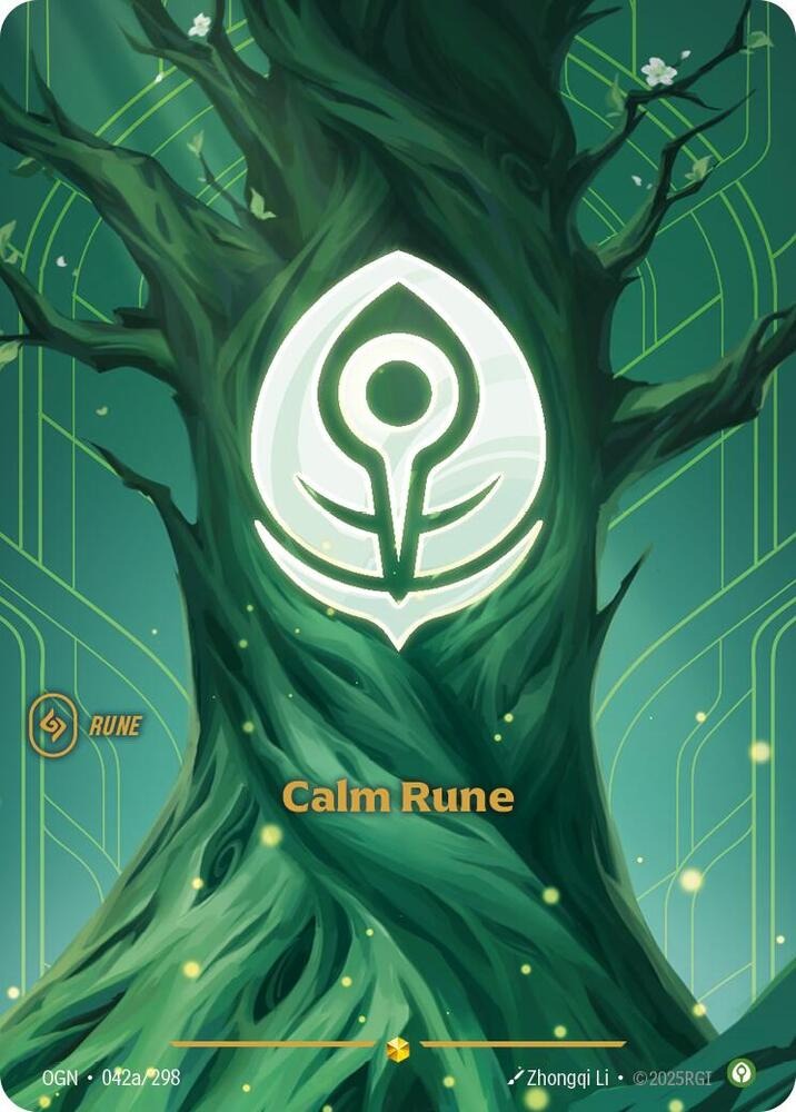 Calm Rune (Alternate Art) [Origins]
