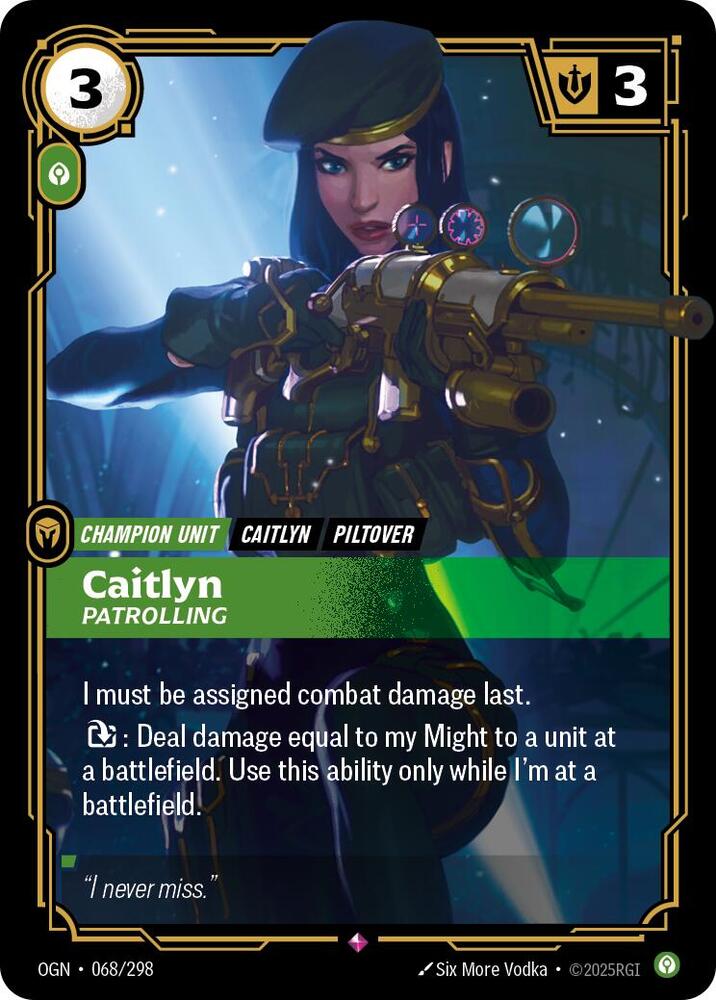 Caitlyn - Patrolling [Origins]