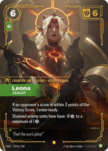 Leona - Zealot (Alternate Art) [Origins]