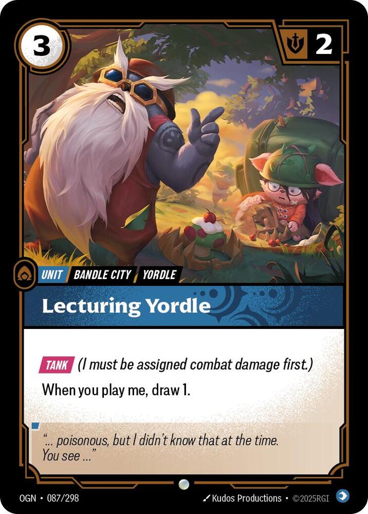 Lecturing Yordle [Origins]