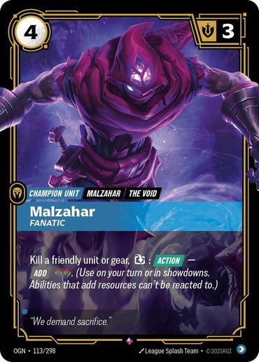 Malzahar - Fanatic [Origins]