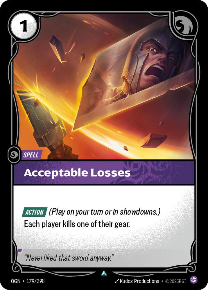 Acceptable Losses [Origins]