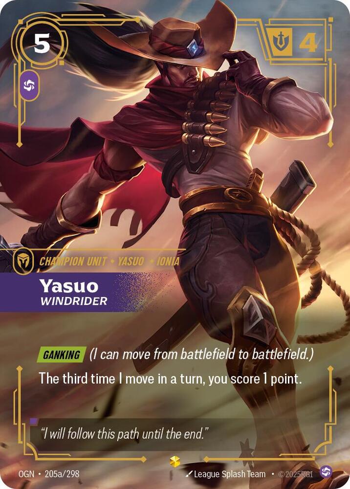 Yasuo - Windrider (Alternate Art) [Origins]