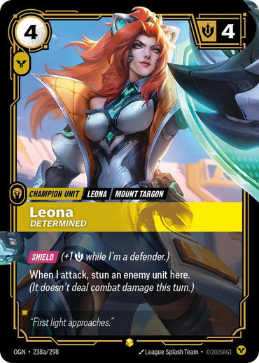 Leona - Determined (Alternate Art) [Origins]
