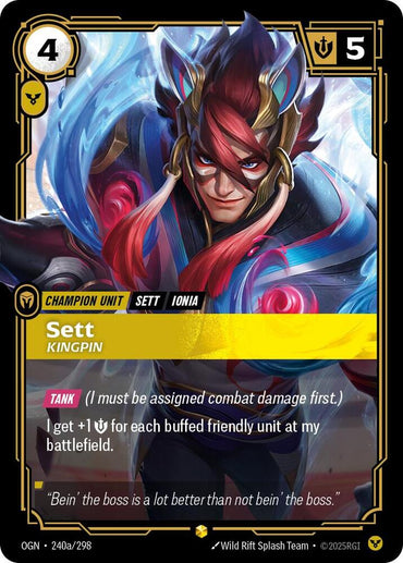 Sett - Kingpin (Alternate Art) [Origins]