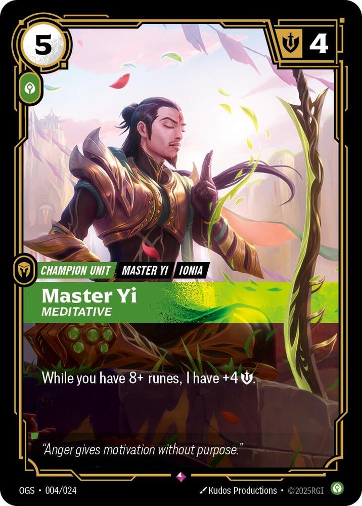 Master Yi - Meditative [Origins: Proving Grounds]