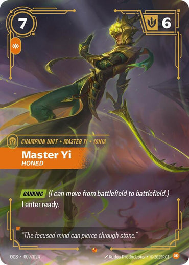 Master Yi - Honed [Origins: Proving Grounds]