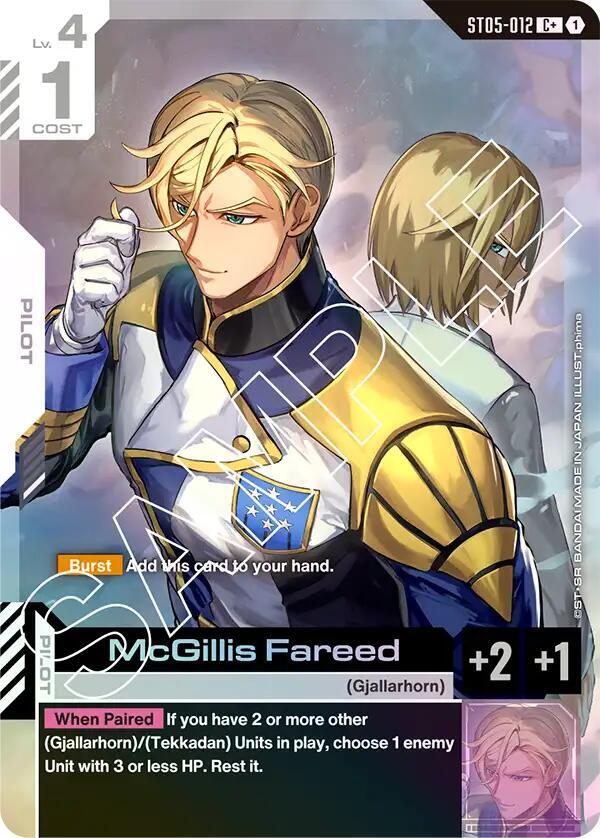 McGillis Fareed (C+) [Starter Deck 05: Iron Bloom (ST05)]