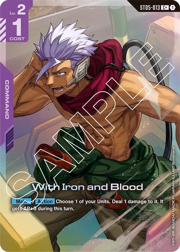 With Iron and Blood (C+) [Starter Deck 05: Iron Bloom (ST05)]