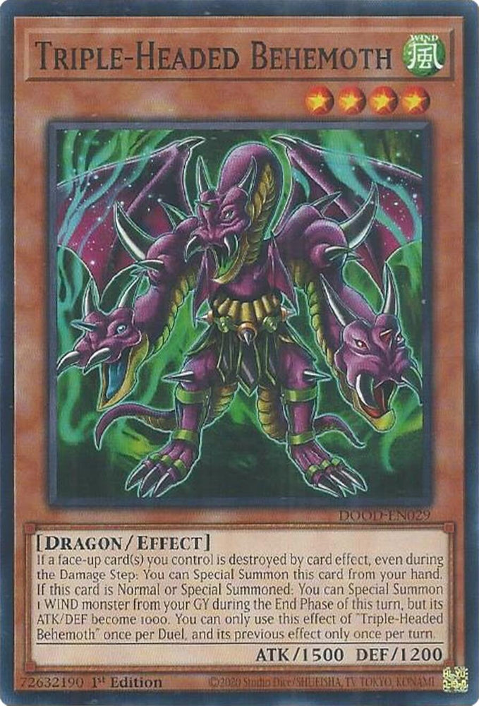 Triple-Headed Behemoth [DOOD-EN029] Common