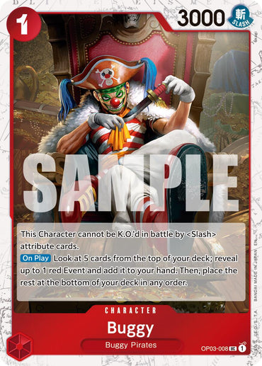 Buggy (OP03-008) (Pirate Foil) [Premium Booster -The Best- Vol. 2]