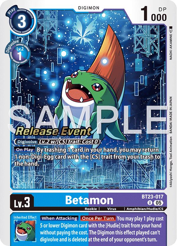 Betamon [BT23-017] [Hackers' Slumber Release Event Cards]