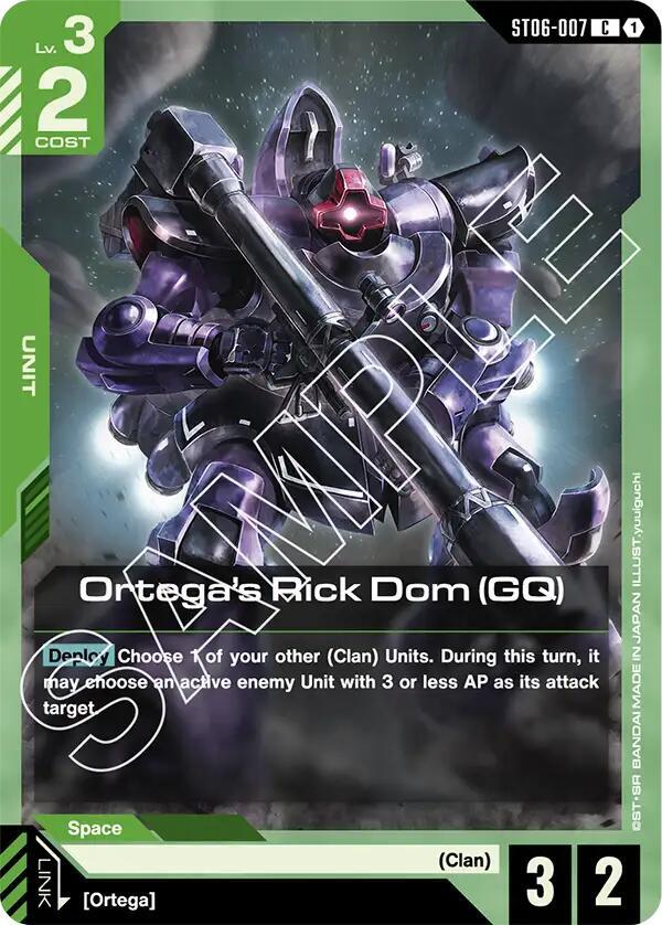 Ortega's Rick Dom (GQ) [Starter Deck 06: Clan Unity (ST06)]