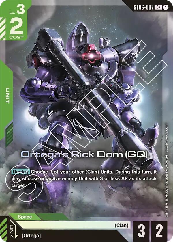 Ortega's Rick Dom (GQ) (C+) [Starter Deck 06: Clan Unity (ST06)]