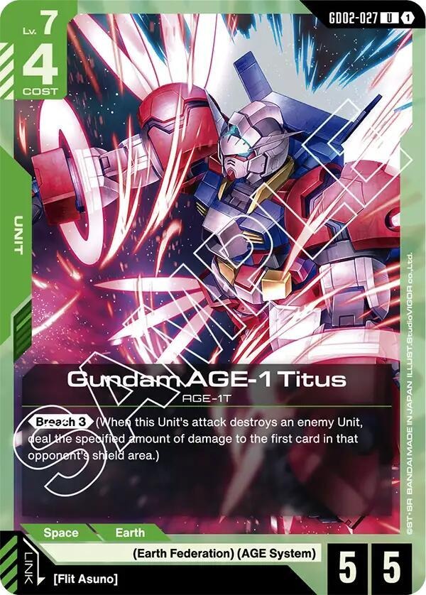 Gundam AGE-1 Titus (GD02-027) [Dual Impact (GD02)]