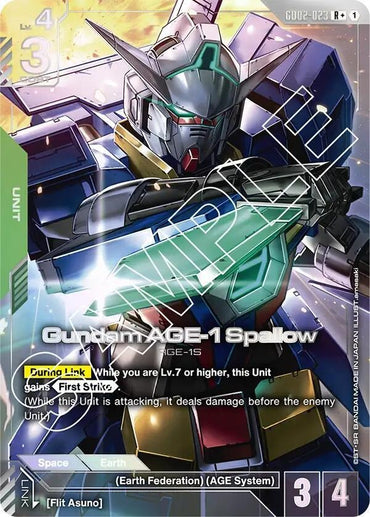 Gundam AGE-1 Spallow (R+) [Dual Impact (GD02)]