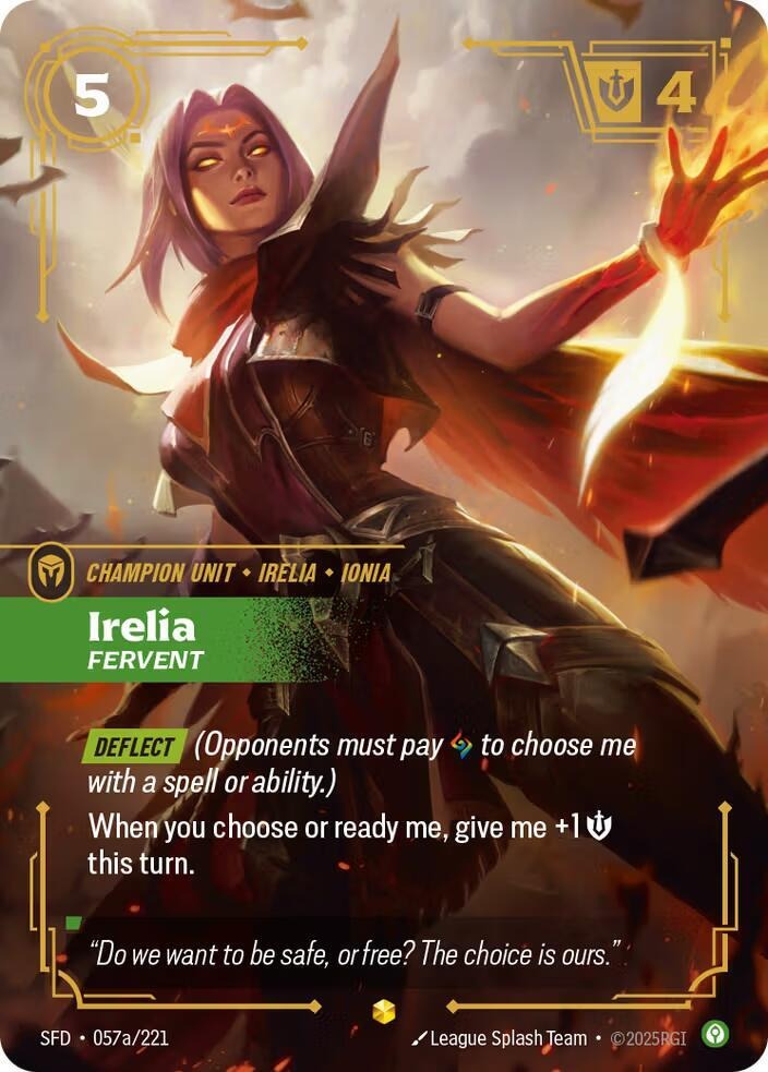 Irelia - Fervent (Alternate Art) [Spiritforged]