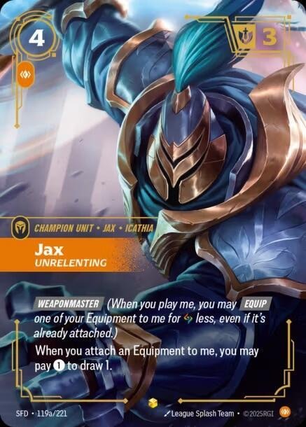 Jax - Unrelenting (Alternate Art) [Spiritforged]