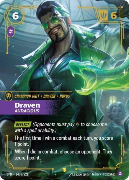 Draven - Audacious (Alternate Art) [Spiritforged]