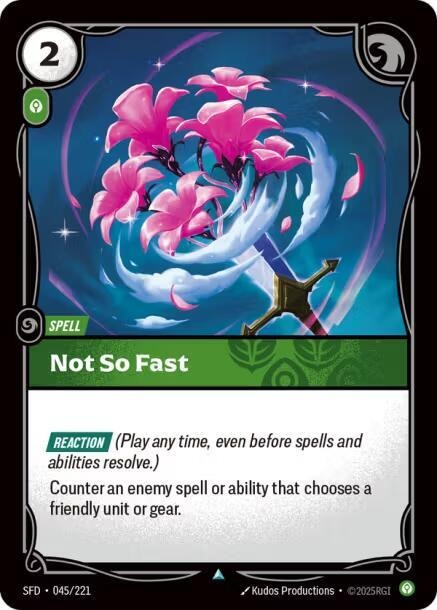 Not So Fast [Spiritforged]