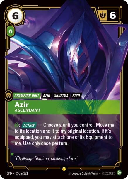 Azir - Ascendant (Alternate Art) [Spiritforged]