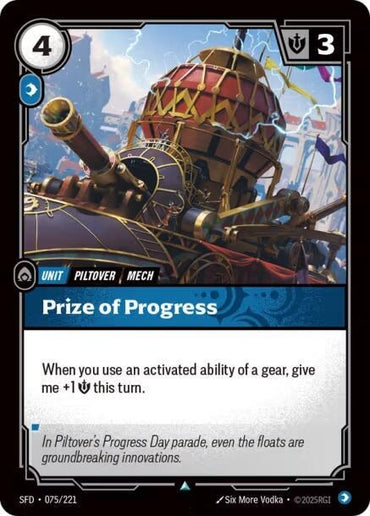 Prize of Progress [Spiritforged]