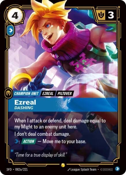 Ezreal - Dashing (Alternate Art) [Spiritforged]