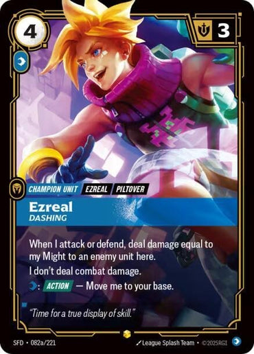 Ezreal - Dashing (Alternate Art) [Spiritforged]