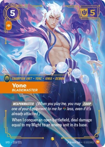 Yone - Blademaster (Overnumbered) [Spiritforged]