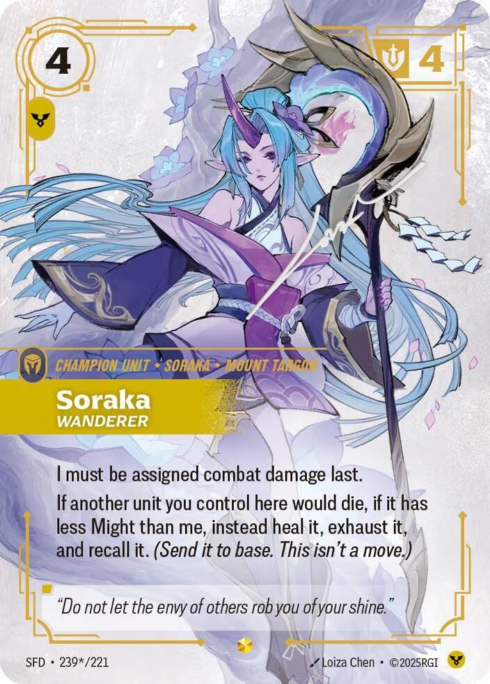 Soraka - Wanderer (Signature) [Spiritforged]
