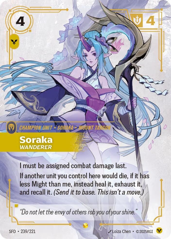 Soraka - Wanderer (Overnumbered) [Spiritforged]