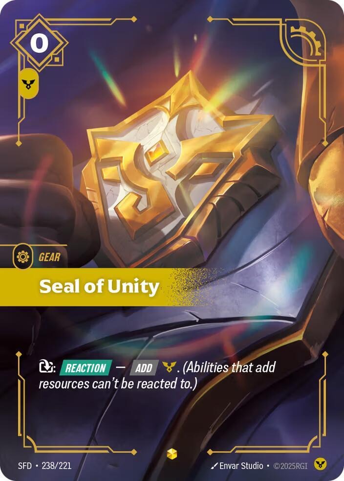 Seal of Unity (Overnumbered) [Spiritforged]
