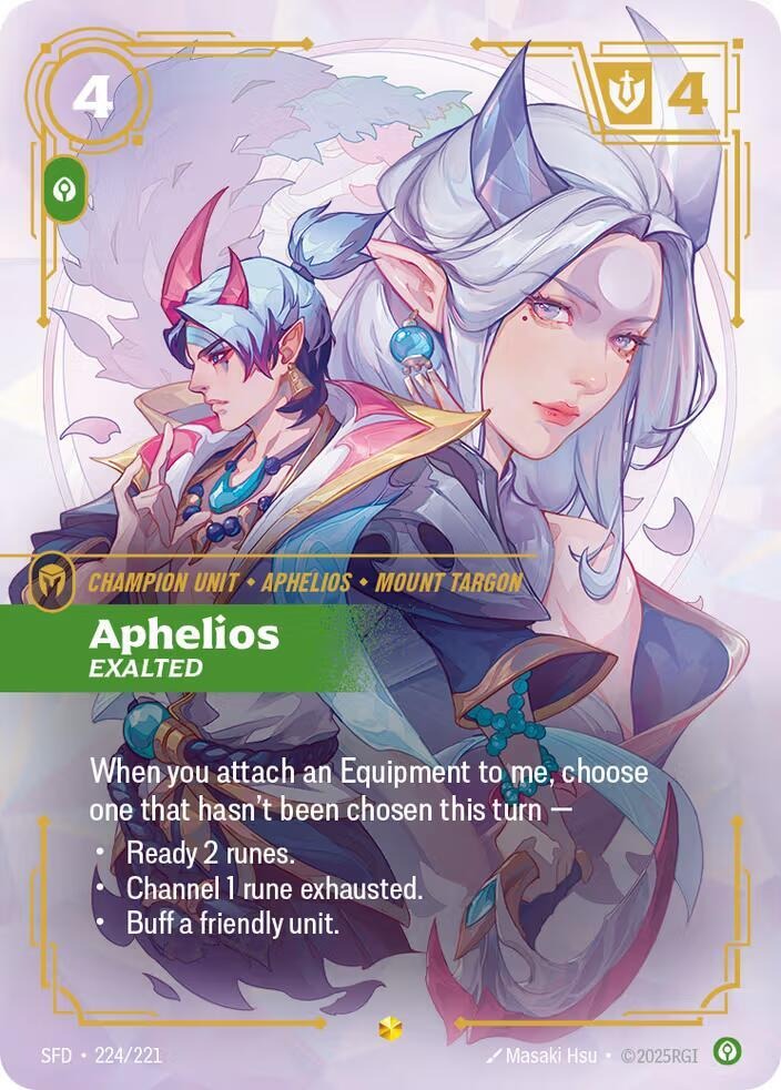 Aphelios - Exalted (Overnumbered) [Spiritforged]