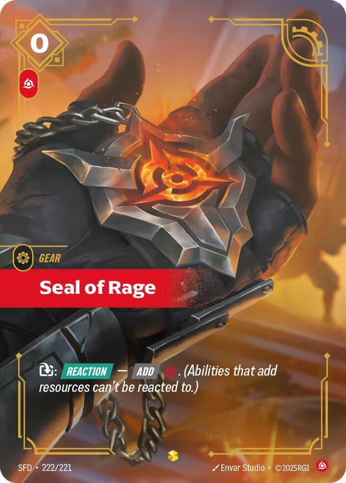 Seal of Rage (Overnumbered) [Spiritforged]