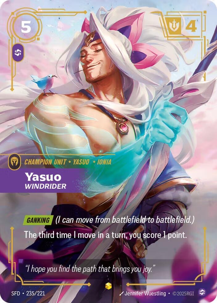 Yasuo - Windrider (Overnumbered) [Spiritforged]