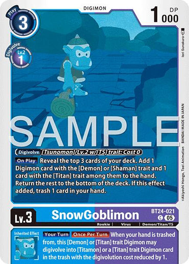 SnowGoblimon [BT24-021] [Time Stranger]