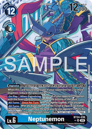 Neptunemon [BT24-030] (Alternate Art) [Time Stranger]
