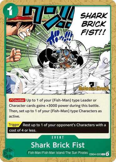 Shark Brick Fist (EB04) [The Azure Sea's Seven Release Event Cards]