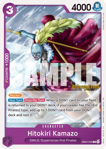 Hitokiri Kamazo (EB04) [The Azure Sea's Seven Release Event Cards]