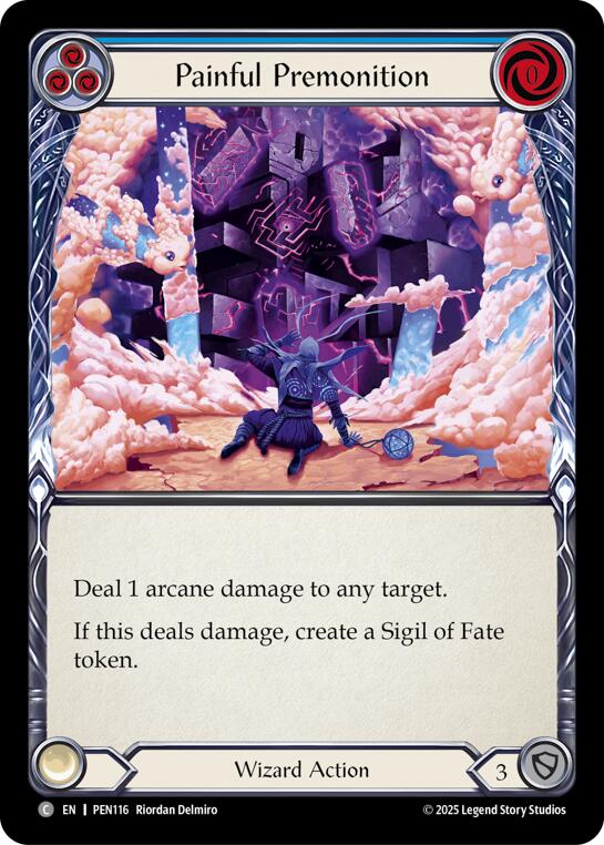 Painful Premonition (Blue) (Regular) [PEN116] (Compendium of Rathe)