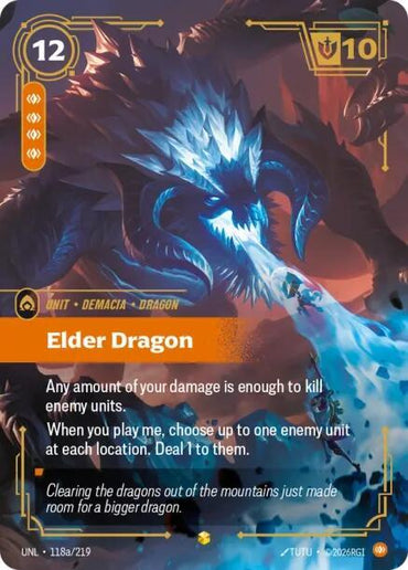 Elder Dragon (Alternate Art) - Unleashed