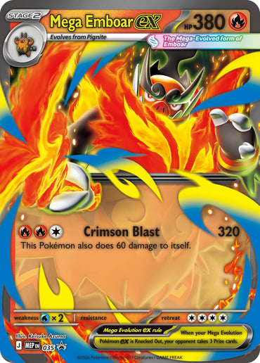 Mega Emboar ex (035) (Jumbo) [Mega Evolution Promo]